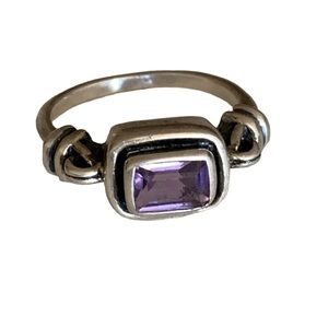 SILPADA Amethyst Misty Morning Sterling Silver Purple Woman’s Designer Ring
